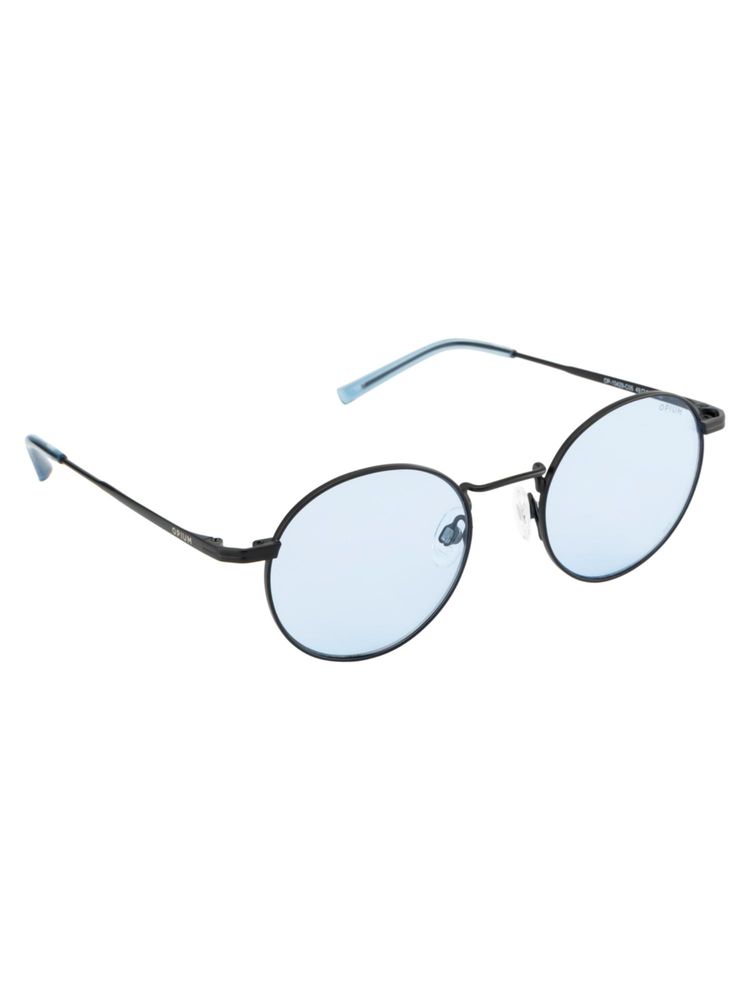 Opium Eyewear Unisex UV Protection Round Blue Lens Sunglasses (49)-image-20