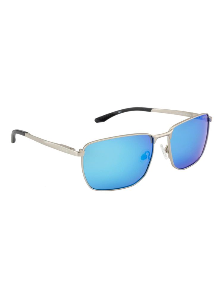 Opium Eyewear Men Polarised & UV Protection Rectangular Blue Lens Sunglasses (58)-image-2