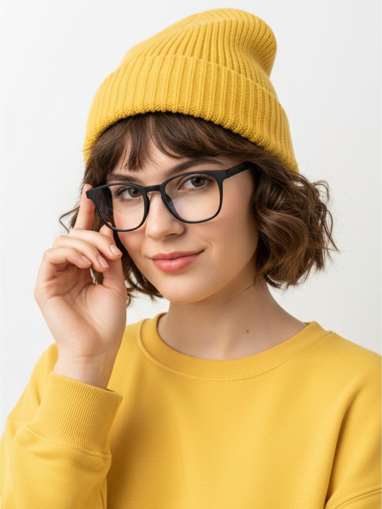 HASHTAG EYEWEAR Unisex Clario Green Full Rim Rectangle Computer Glasses (55)-image-39