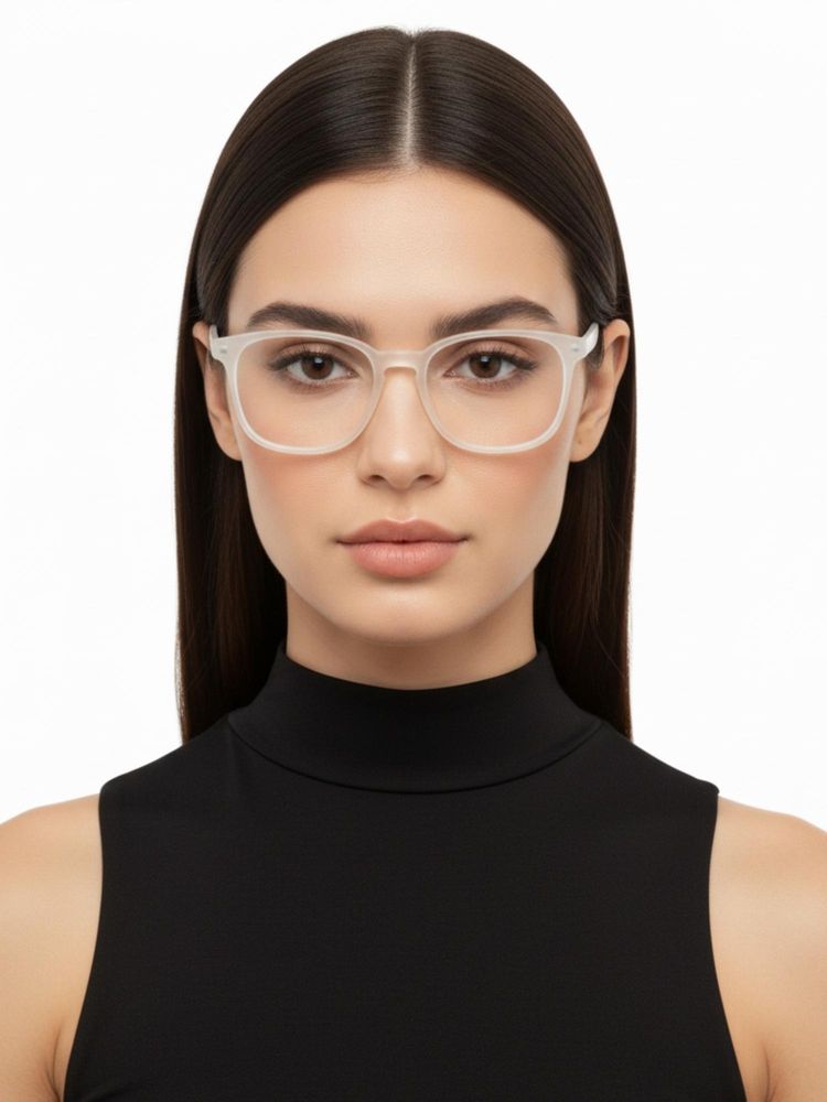 HASHTAG EYEWEAR Unisex Clario Clear Full Rim Rectangle Computer Glasses (55)-picture-23