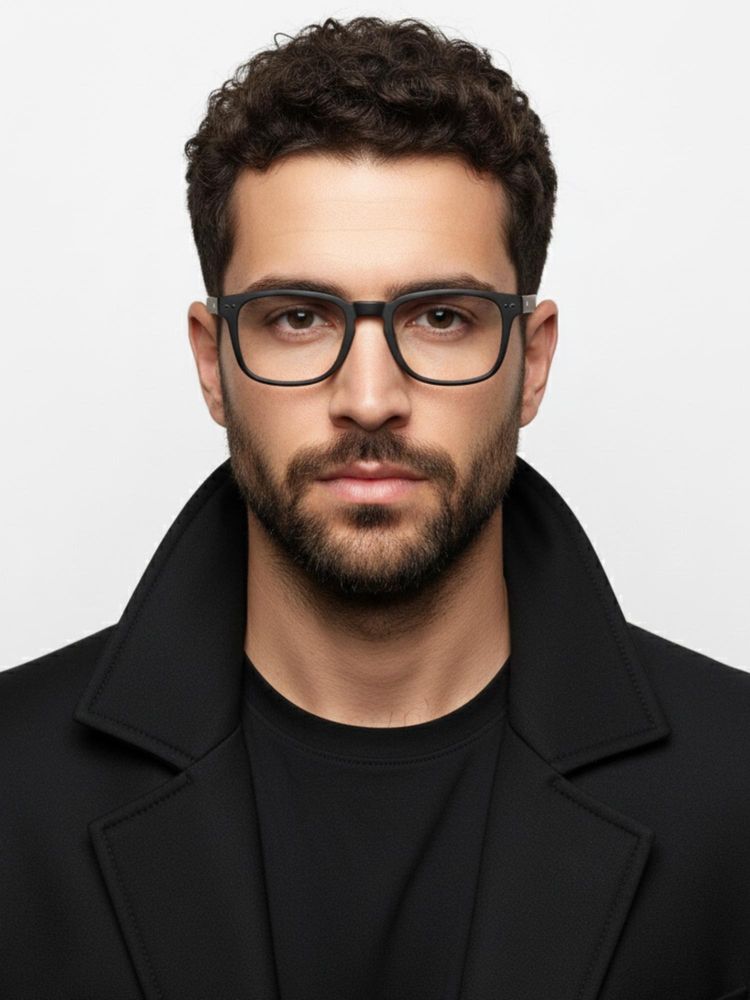 HASHTAG EYEWEAR Unisex Bluarmor Black Full Rim Square Computer Glasses (50)-image-3