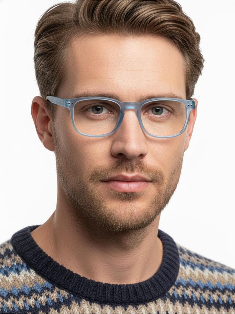HASHTAG EYEWEAR Unisex Bluarmor Blue Full Rim Square Computer Glasses (50)-image-14