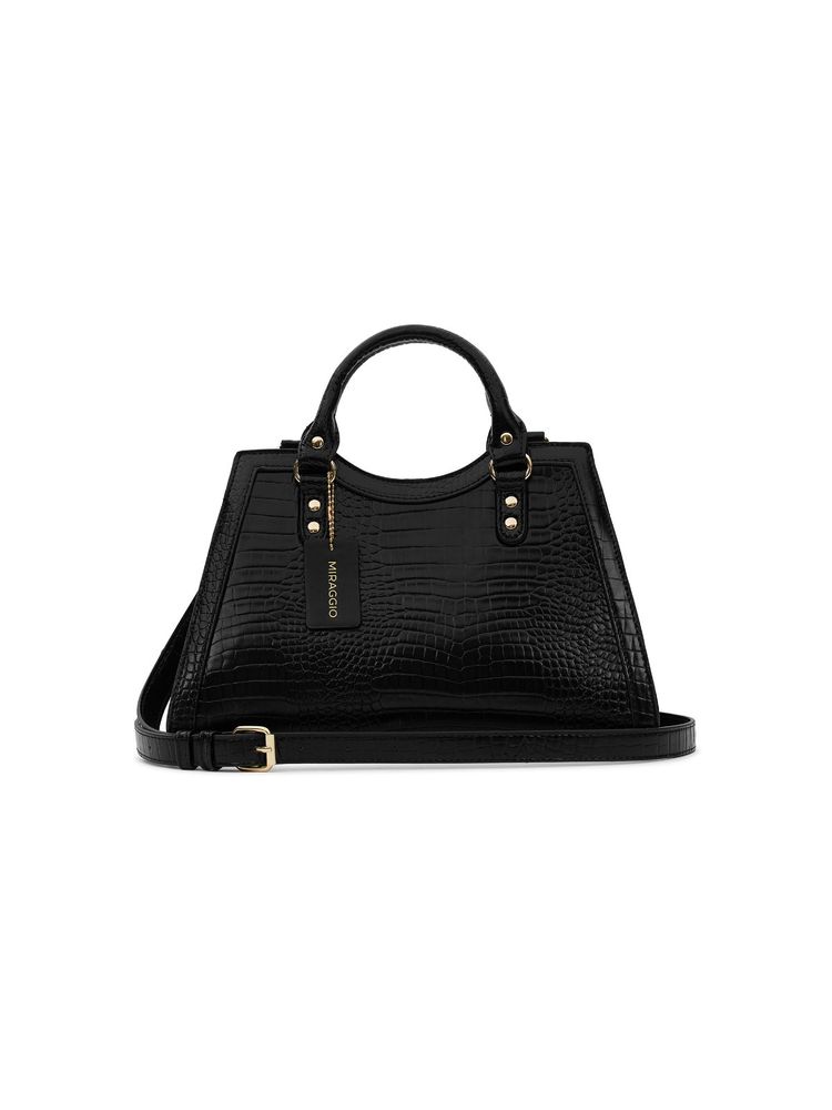 MIRAGGIO Willow Black Handbag (M)-picture-13