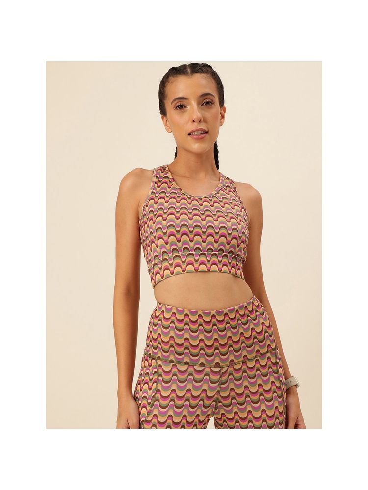 Cukoo Multi-Color Lightly Padded Sports Bra-picture-17
