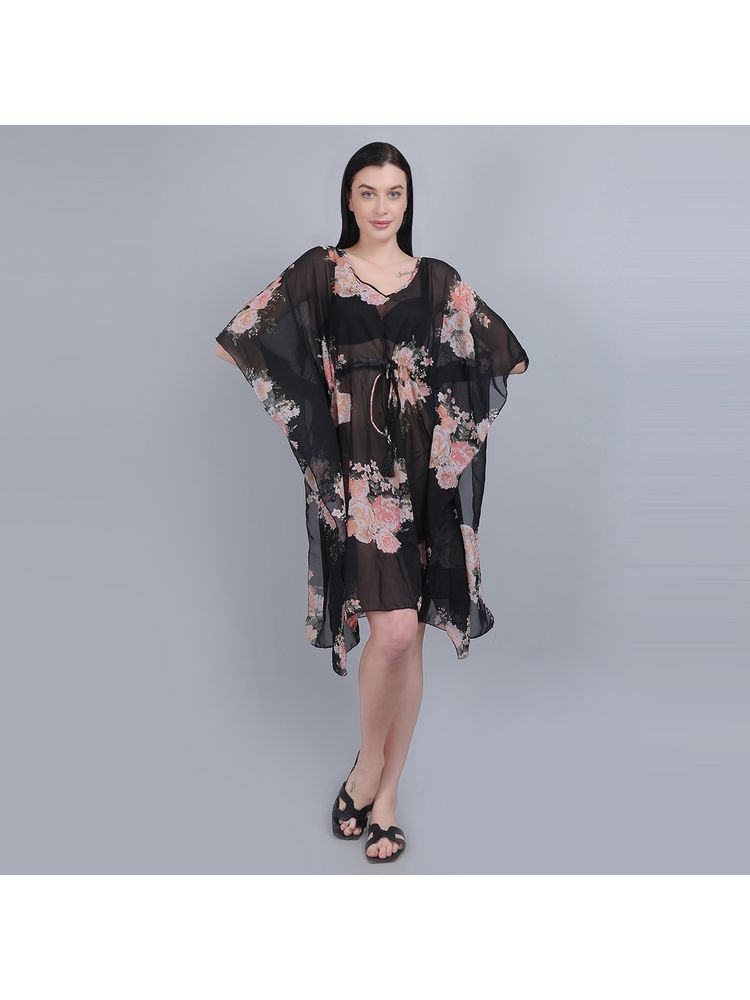 Mod & Shy Black printed kaftan Dress