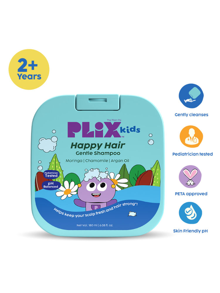 Plix Kids Happy Hair Gentle Shampoo For Gentle Cleansing