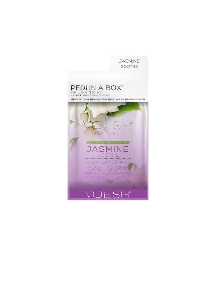 VOESH Deluxe Pedicure In A Box (4 Step) - Jasmine Soothe