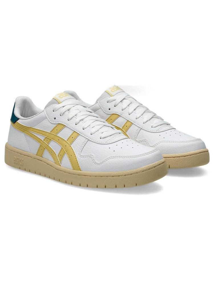 ASICS White Synthetic Leather Round Toe Sneakers-picture-12