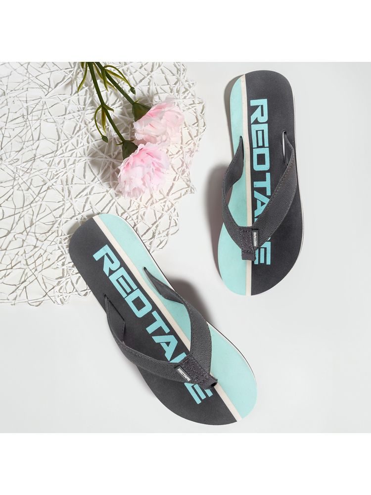 Red Tape Grey Eva Round Toe Flip Flops-image-10
