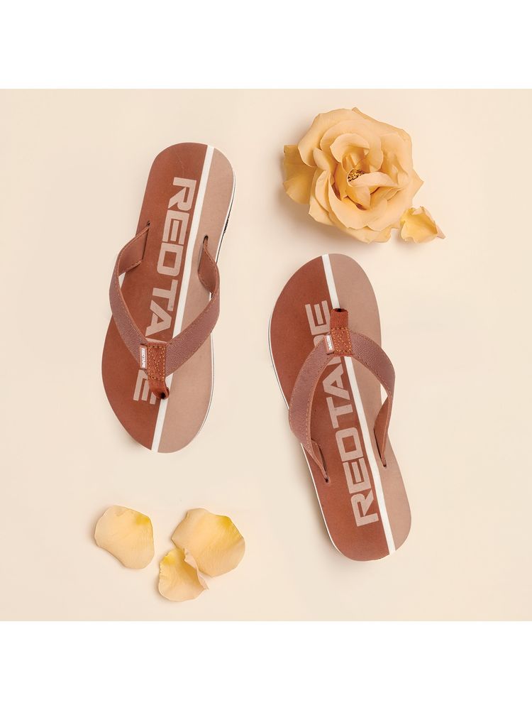 Red Tape Beige Eva Round Toe Flip Flops-image-41