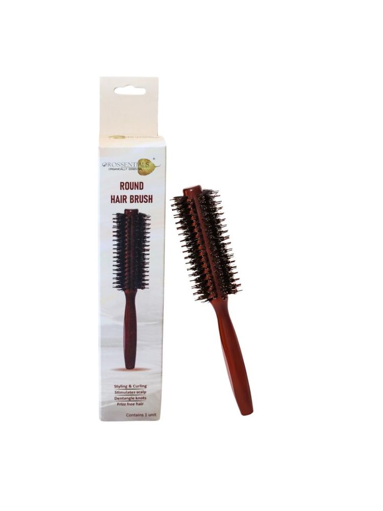 OROSSENTIALS Boar Bristles Round Hair Brush For Men And Women-image-43