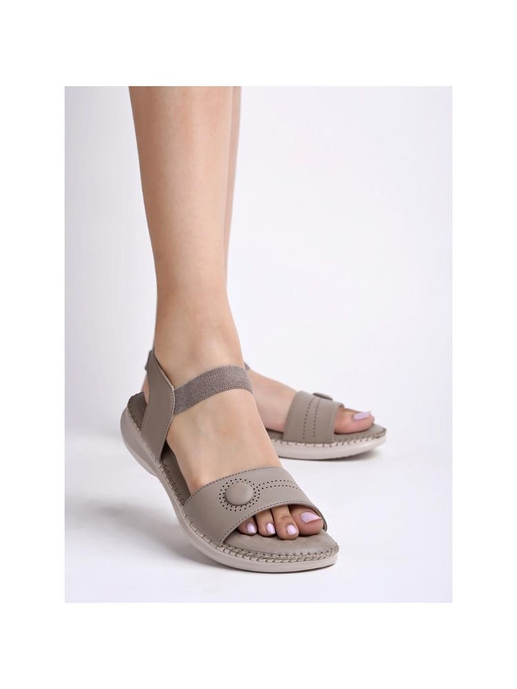 Shoetopia Orthopedic Comfortable Doctor Sole Brown Sandals for Women-picture-16