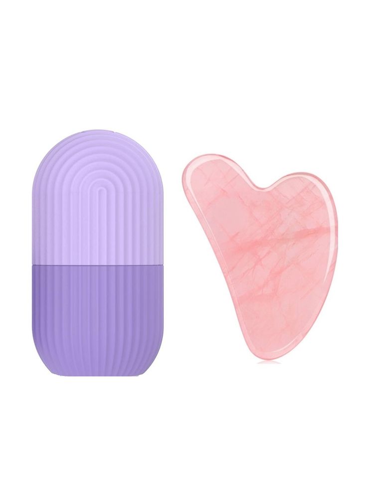 Getmecraft Purple Ice Roller & Rose Quartz Gua Sha Faical Massage Tool-picture-11