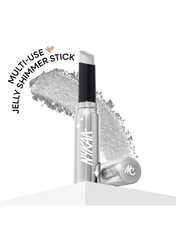Nykaa Cosmetics Diamond Jelly Cooling Shimmer Eyeshadow Stick - Multi-Use, High Shine Glitter-image-9