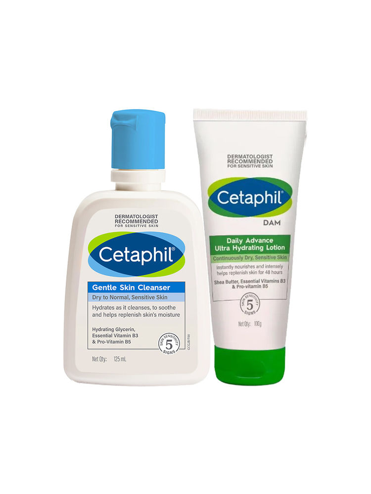 Cetaphil Cleansing & Hydrating Combo For Normal To Dry Skin
