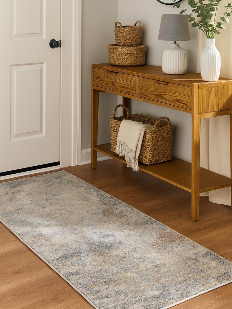 OBSESSIONS Polyester Machine Made Rectangular Floor Runner, Cream (2.5x5 Feet)-image-16