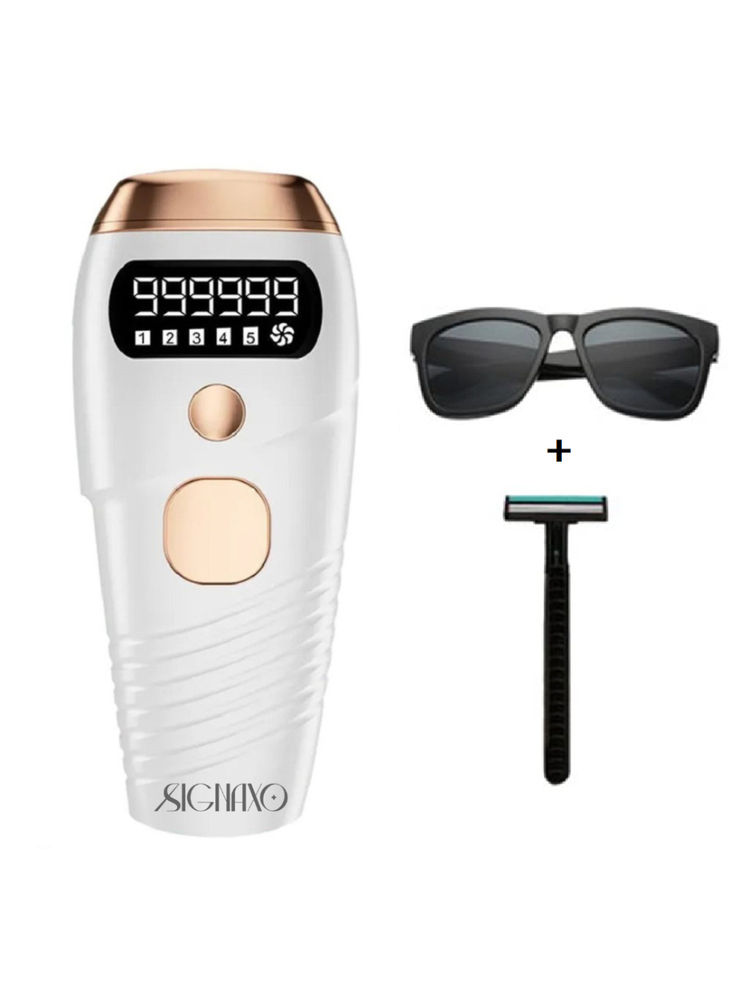 Signaxo Shine IPL Permanent Laser Hair Removal Device Machine With 9,99,999 Flashes for At-Home Use