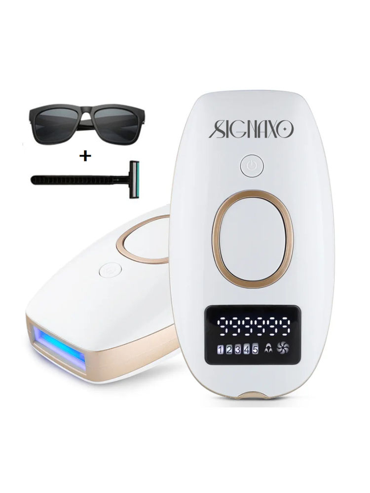 Signaxo Flow IPL Permanent Laser Hair Removal Device Machine With 9,99,999 Flashes for At-Home Use