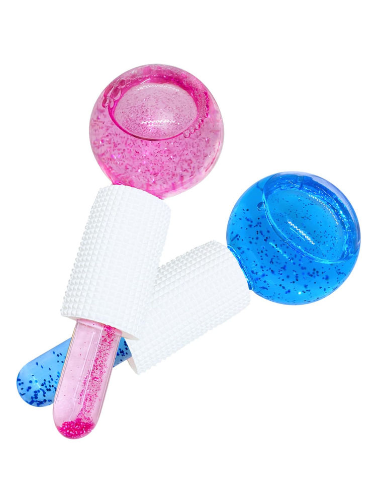 Signaxo Frost Facial Ice Globes Roller Massager For Depuffing, Skin Tightening Assorted Color-image-26