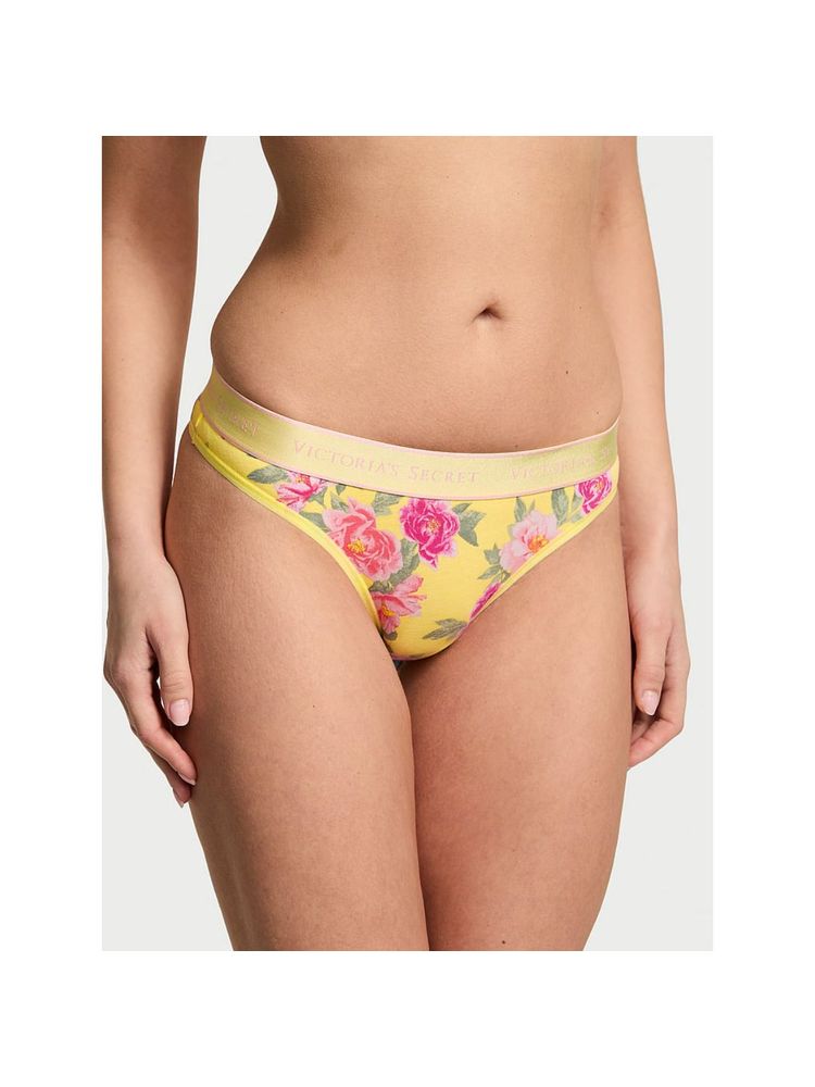 victoria's secret intimates Victoria's Secret Logo Cotton Thong Panty-picture-23