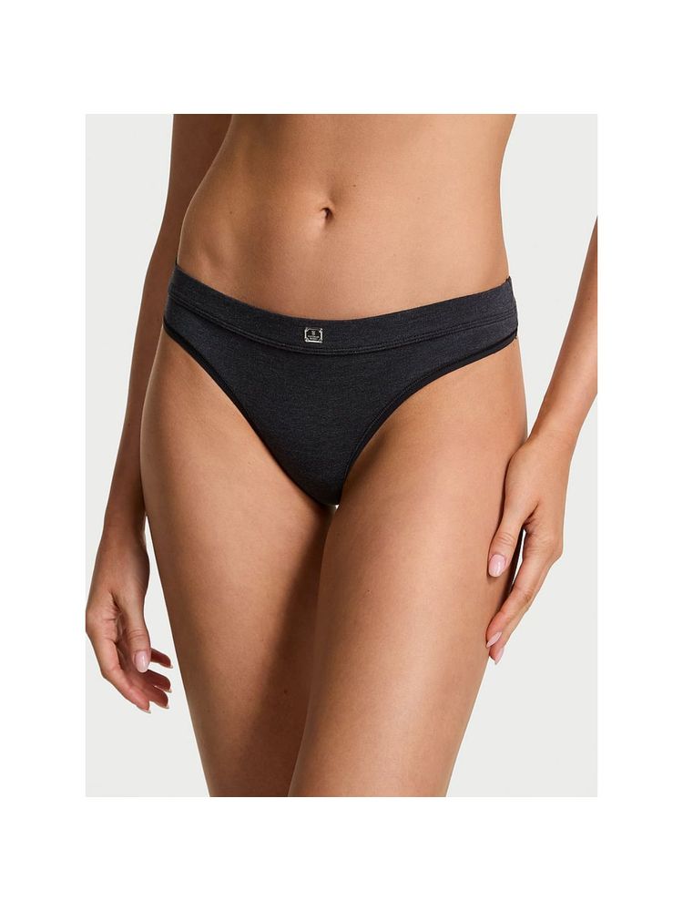 victoria's secret intimates Victoria's Secret Logo Cotton Thong Panty-picture-13