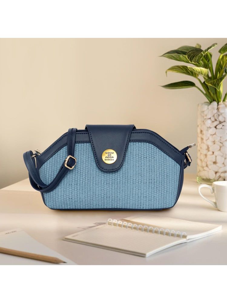 ESBEDA Blue Color Nexa Classic Crossbody Bag (Medium)-picture-13