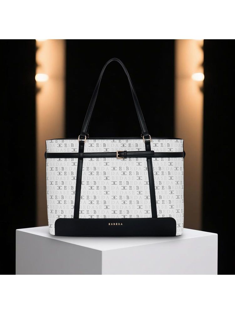 ESBEDA White Color Verona Executive Laptop Tote Bag (Large)-image-44