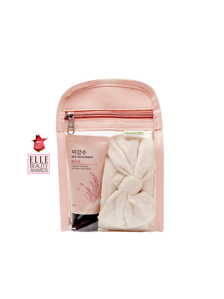 The Face Shop Rice Water Bright Foaming Cleanser, Face Wash For Glowing Skin & Even Skin Tone