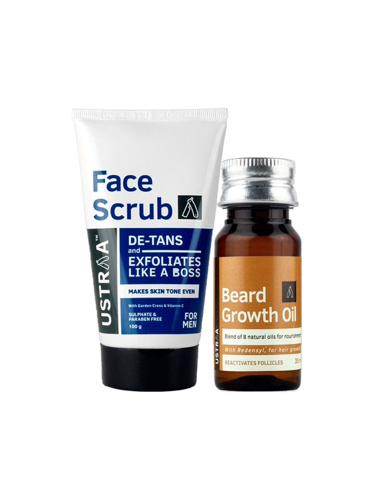Ustraa Beard Growth Oil & De-tan Face Scrub-image-4