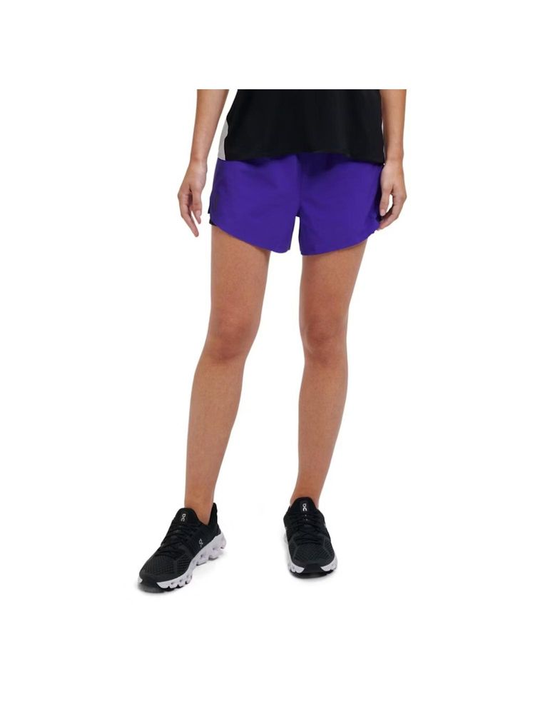 On Women Purple Polyester Blend Sports Short-image-10