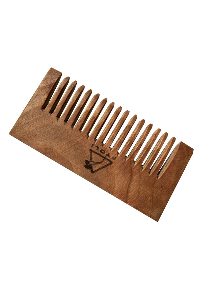 FYOLI Handmade Wide Tooth Neem Wooden Comb-picture-25