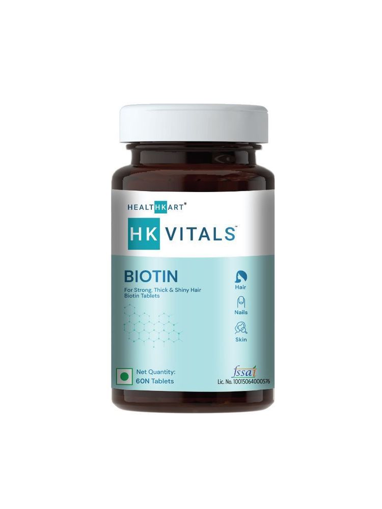 Healthkart HK Vitals Biotin, Supplement For Hair Growth, Strong Hair And Glowing Skin