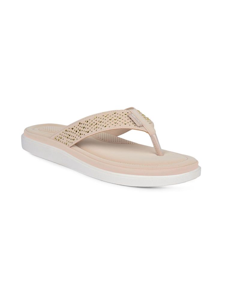 Bata Comfit Women Beige Casual Flip Flops-picture-38