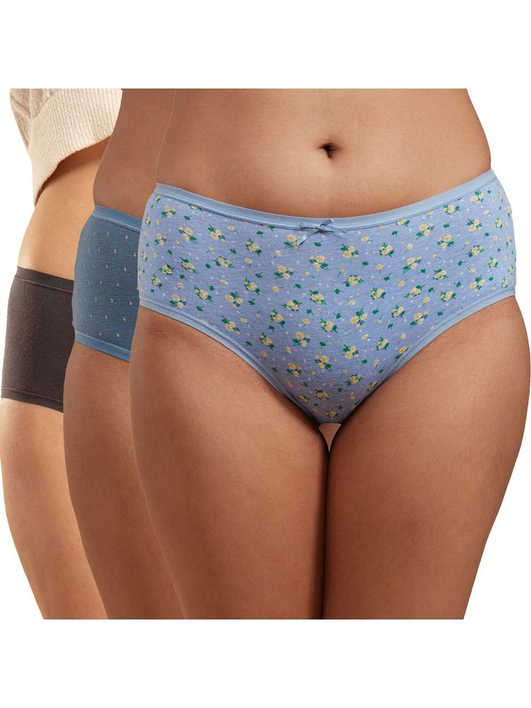 Nykd by Nykaa Mid Rise Hipster Panty with Outer Elastic-NYP033-Assortment 5-picture-19