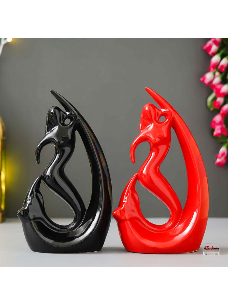 eCraftIndia Decorative Fish Angels Mermaid Angel Fish Figurines (Pack Of 2)-picture-5