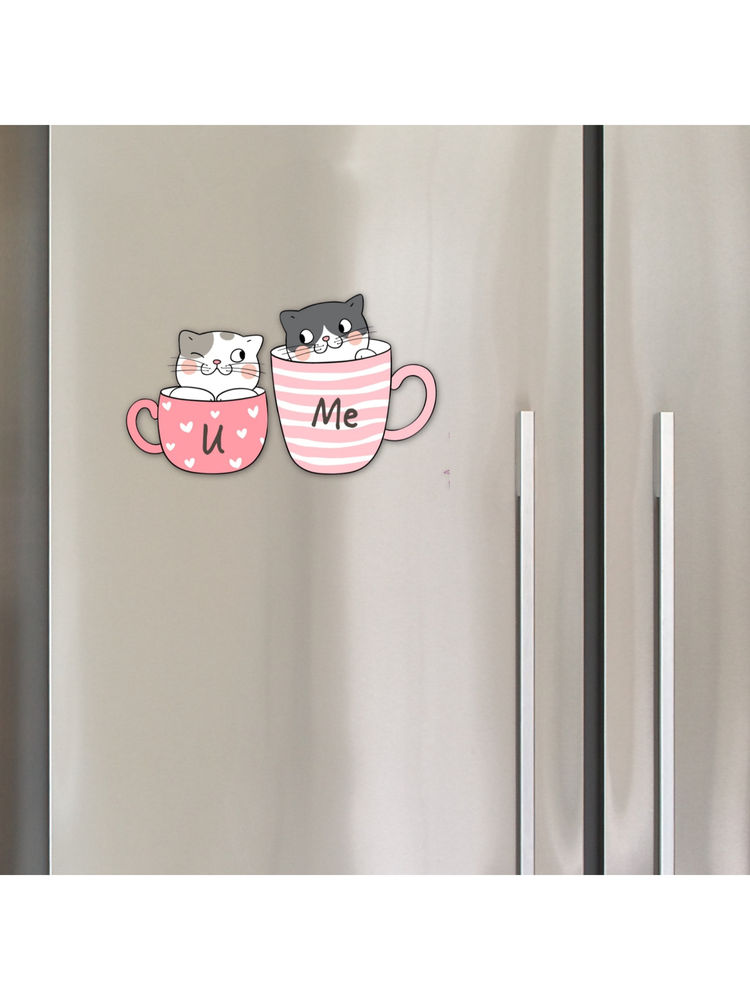 eCraftIndia You & Me Wooden Wall Sticker Decor (Pack of 2)-image-38