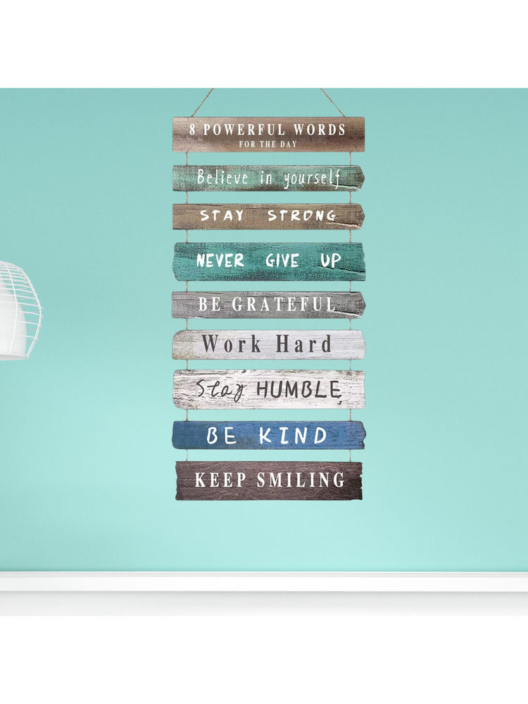 eCraftIndia 8 Powerful Words For The Day Inspiring Positive Quotes Wooden Wall Hanging-picture-8