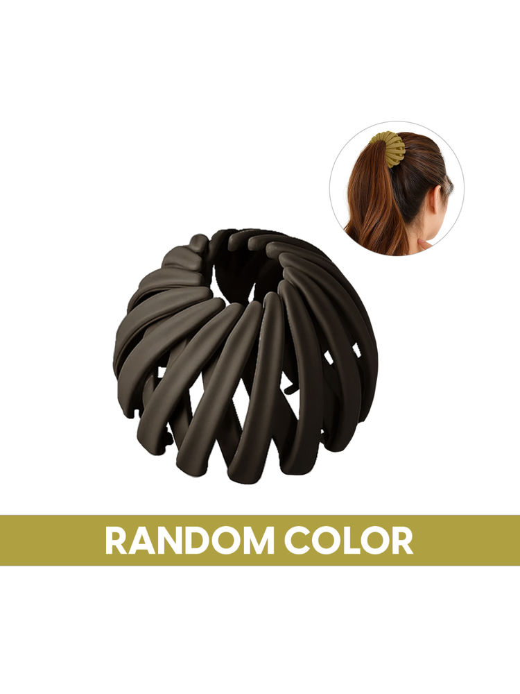 Matra Bird Nest Hair Clip Ponytail Bun Holder Random Colour-image-15