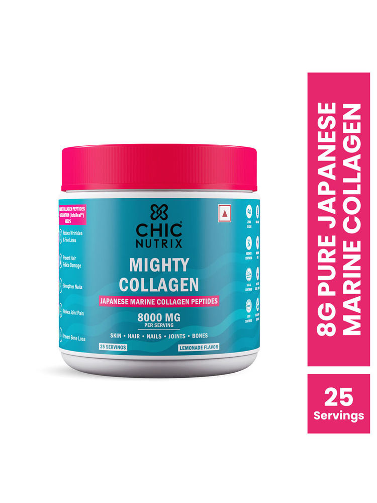 Chicnutrix Mighty Collagen Japanese Marine Collagen Peptides 8000 mg Per Serving-image-34