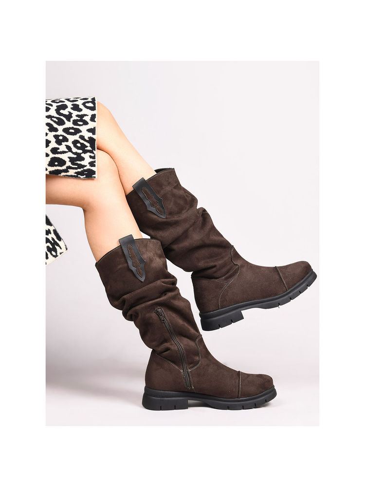 CLOG LONDON Women Brown Casual Boots-picture-21