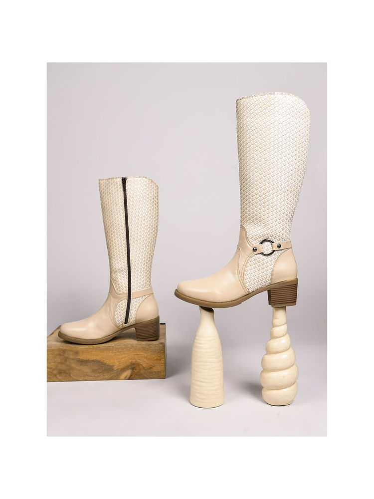 CLOG LONDON Women Cream Casual Boots-picture-19