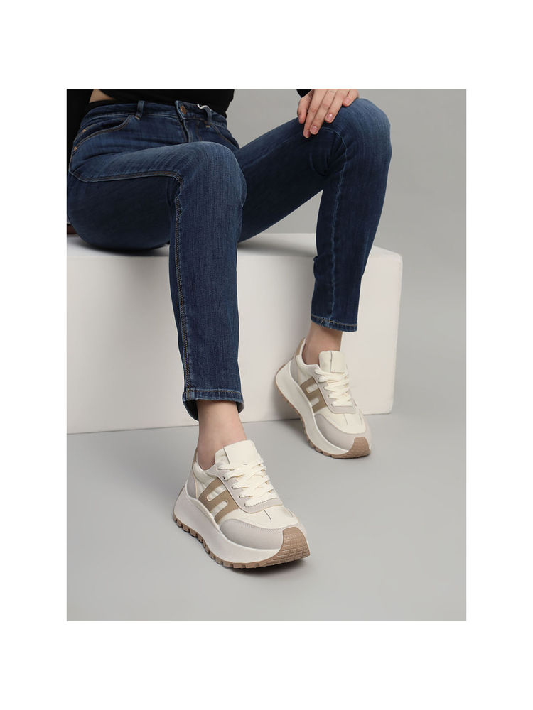 Truffle Collection Brown Solid Casual Sneakers-picture-5