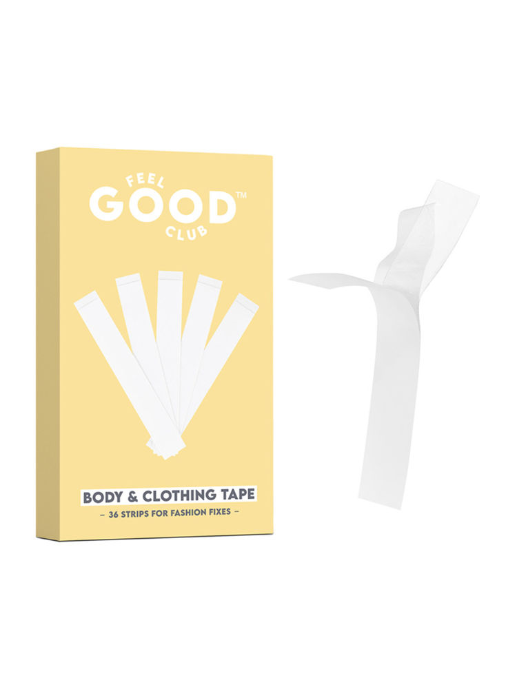 Feel Good Club Fashion Tape - Pack Of 36 Invisible & Double-sided Strips For Body Clothing Fixes