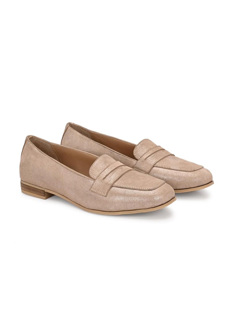 Delize Women Beige Loafers-picture-22