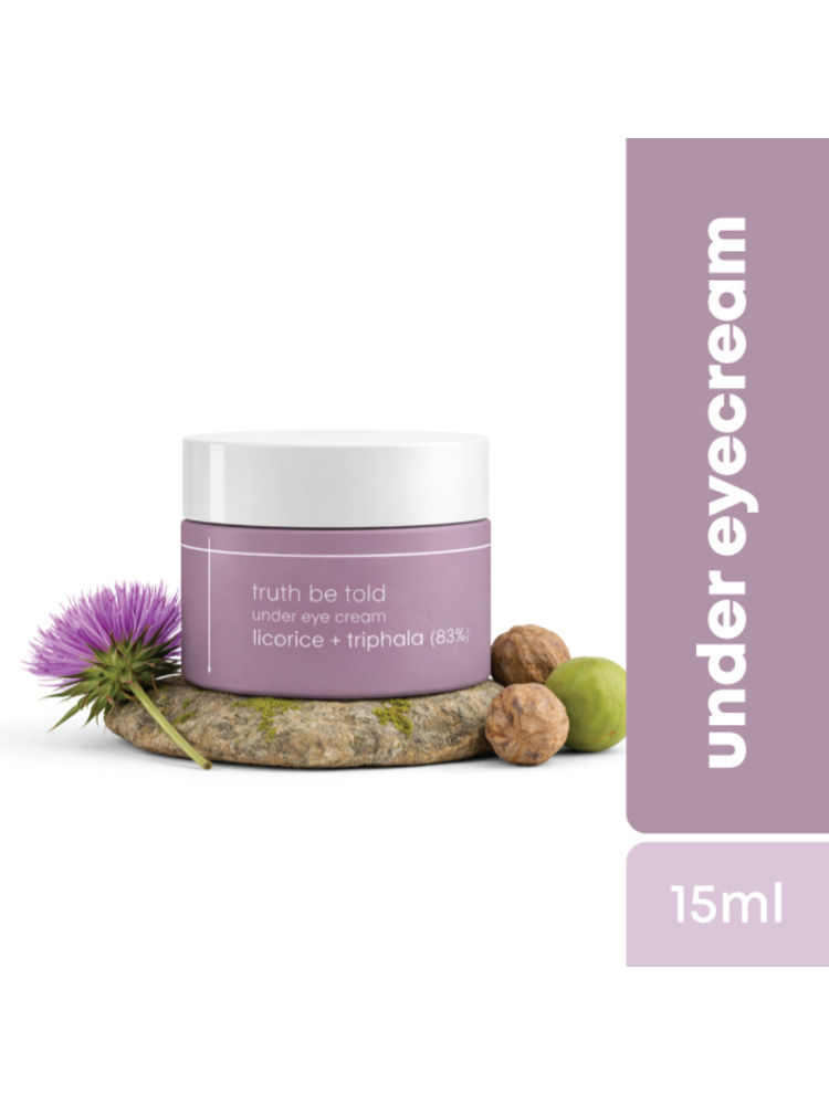 Truth Be Told Under Eye Cream With Licorice & Triphala For Dark Circle And Puffiness Reduction-picture-26