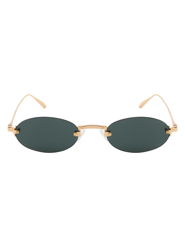 Opium Eyewear Women Oval Sunglass 100% Uv Protection Green Lens (Op-10378-C01-53) (53)-picture-26