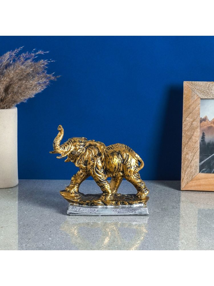 The Decor Mart Elephant Sculpture Gold Table Decor-picture-42