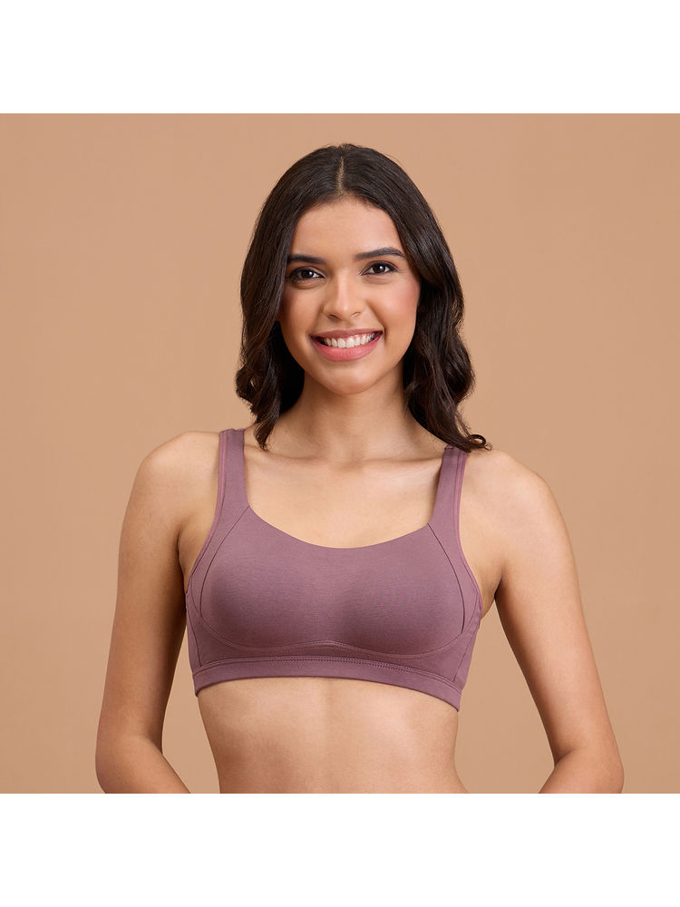 Nykd By Nykaa Cotton Non Padded Non Wired Everyday Comfort Bra-NYB388-Flint-picture-37