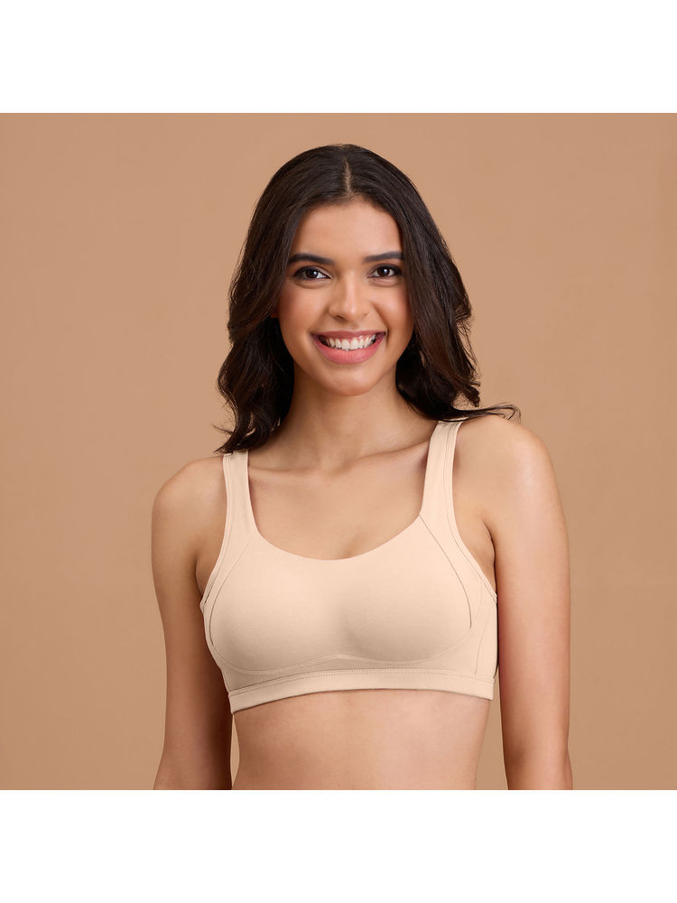 Nykd By Nykaa Cotton Non Padded Non Wired Everyday Comfort Bra-NYB388-Sand-picture-16