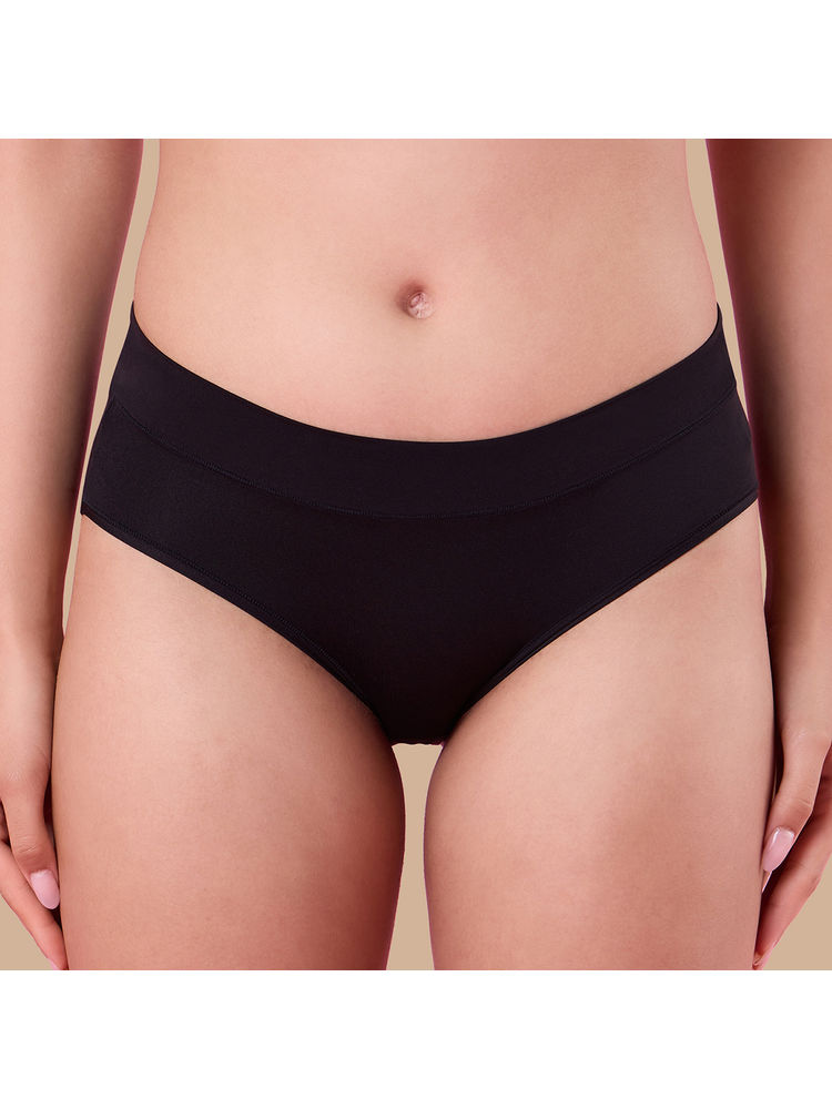 Nykd by Nykaa Super 4 Way Stretch Hipster Panty-NYP342-Black-picture-16
